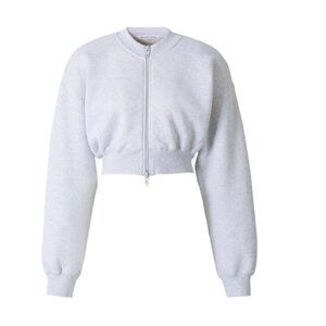 Alexander Wang Women's Cropped Zip-Up Sweatshirt